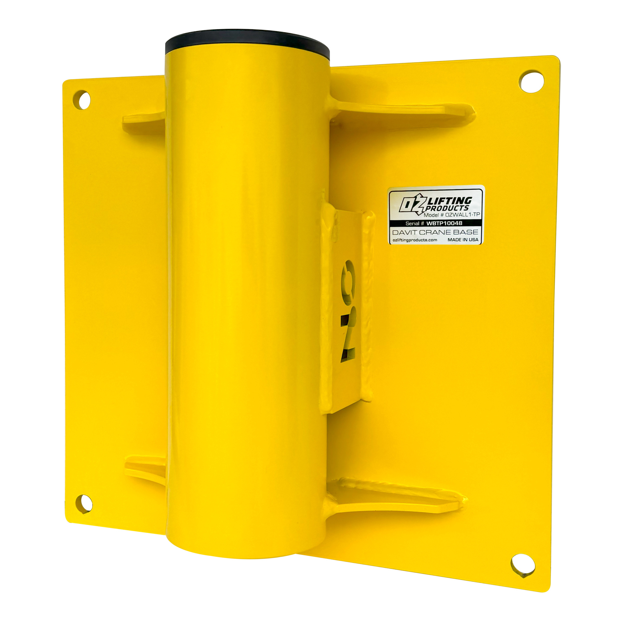 OZ Lifting Products Wall Mount Base for OZ Tele-Pro Series Davit Cranes, Model# OZWALL1-TP